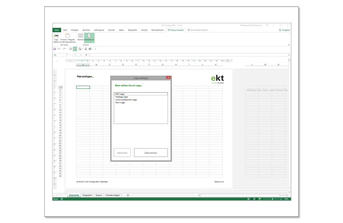 Excel - Dokument Setup
