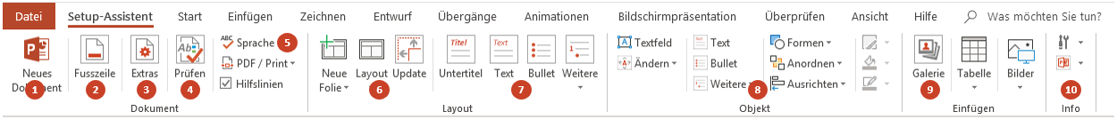 Agentur Mediasuite Programmierung Und Automationen Fur Powerpoint Setup Assistent Fur Effizientes Arbeiten Inkl Folienbibliothek Und Mini Dam Einhaltung Ihres Corporate Design Ci Cd Addin Mittels Vba Fur Individuelle Anforderungen