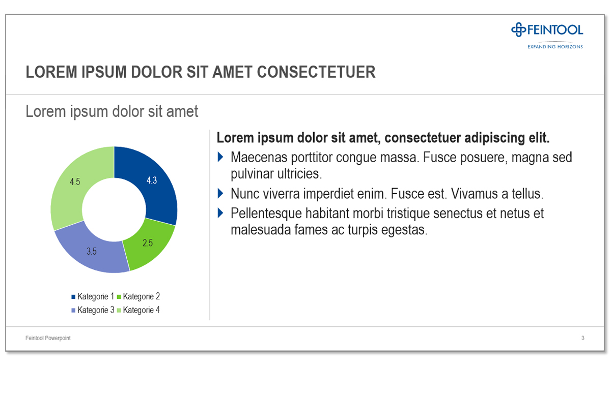 Powerpoint Inhalt mit Diagramm