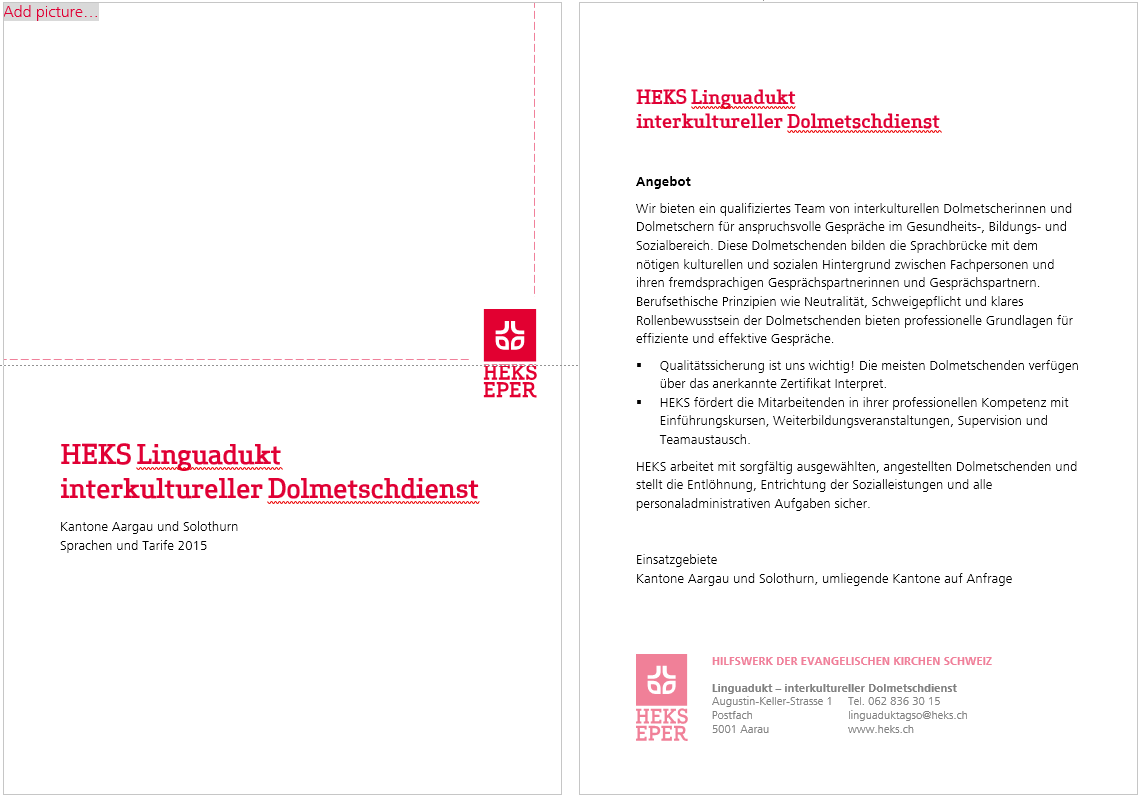 Mediasuite Agentur Fur Word Und Powerpoint Referenz Heks Corporate Word Powerpoint Vorlagen Und Beratung