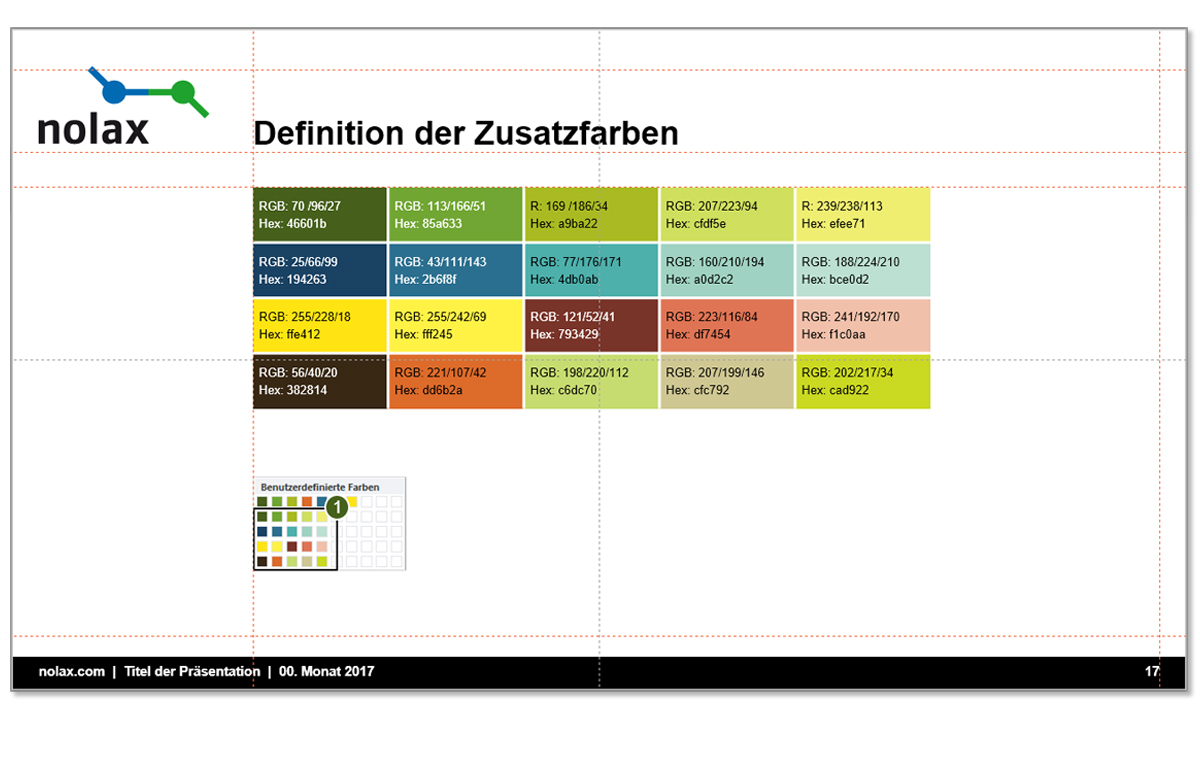 Powerpoint Zusatzfarben