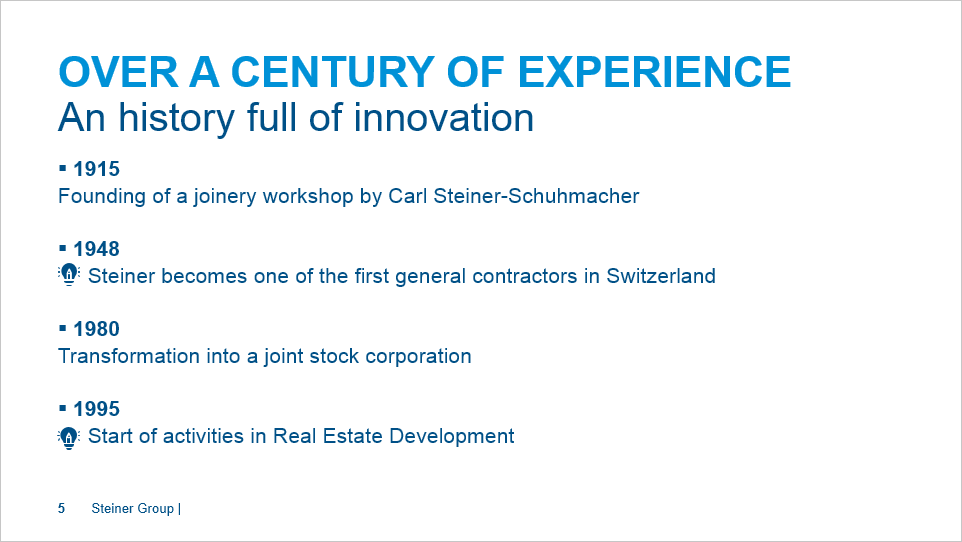 Powerpoint Firmenpräsentation Steiner vorher